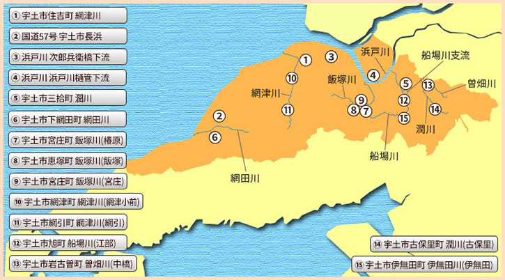 宇土市内設置公共ライブカメラマップ