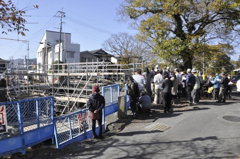「船場橋」復旧工事現地説明会 3枚目の写真