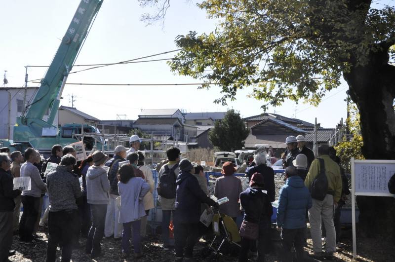 「船場橋」復旧工事現地説明会 4枚目の写真