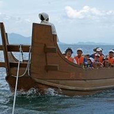 古代船「海王」乗船・漕行体験イベント　1枚目の画像