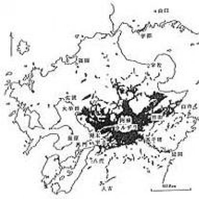 阿蘇の大爆発　地図画像