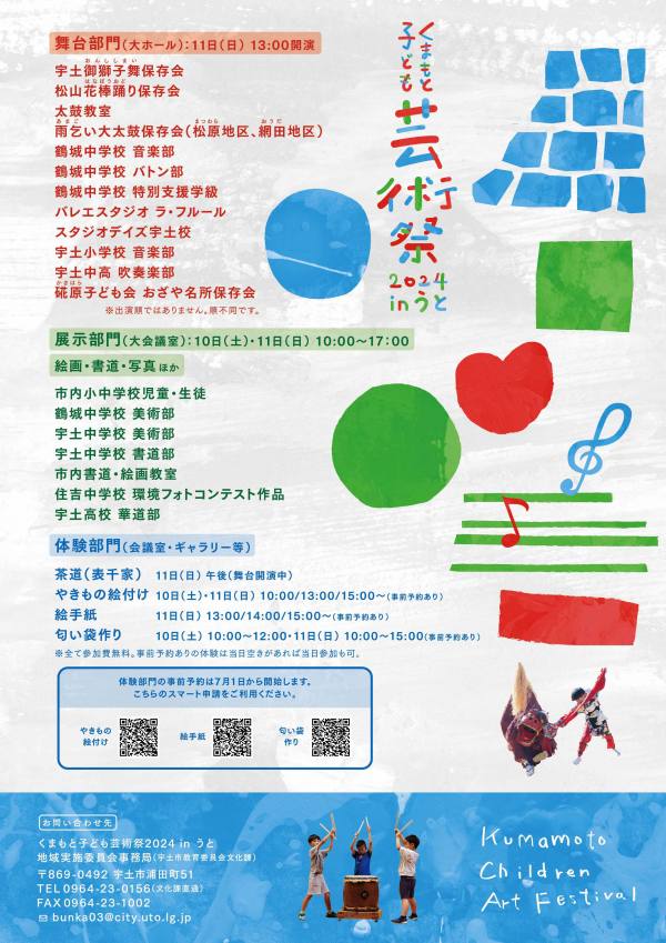 子ども芸術祭チラシウラ