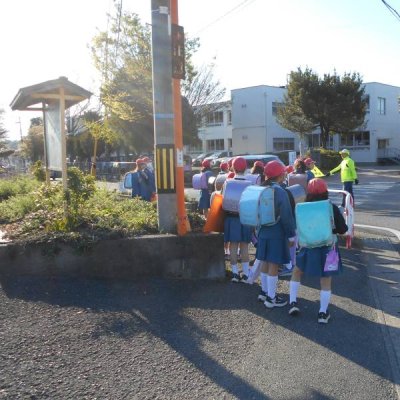 朝の登校の様子