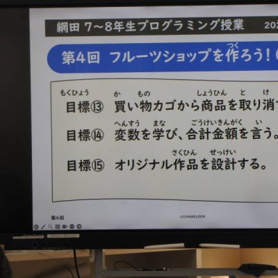 プログラミング教育の様子１