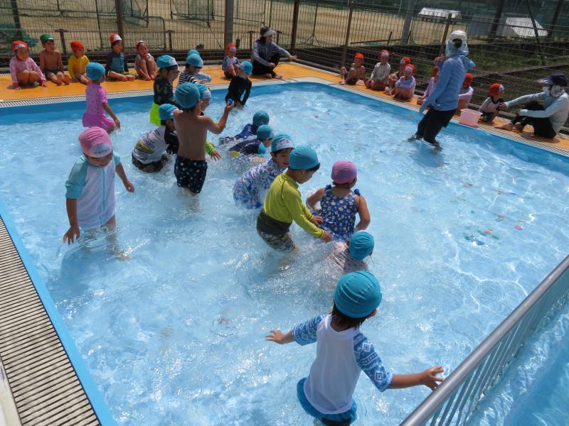 ６月16日 木 プール開き 宇土市立宇土幼稚園公式ウェブサイト