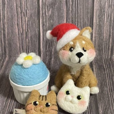 羊毛フェルト　作品例