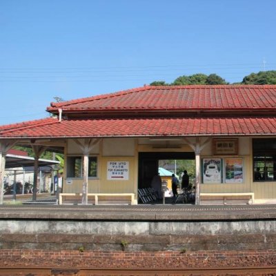 網田駅の全景写真です