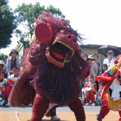 宇土御獅子舞の写真