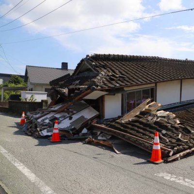 全壊した民家１
