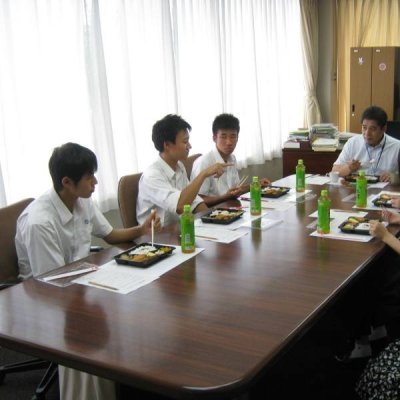 宇土高校生徒会の皆さまとランチトークの写真