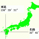 宇土市の位置を示す日本地図の画像